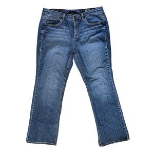 TOMMY HILFIGER sz 12 'American Hope' Classic High Rise Bootcut Blue Denim Jeans